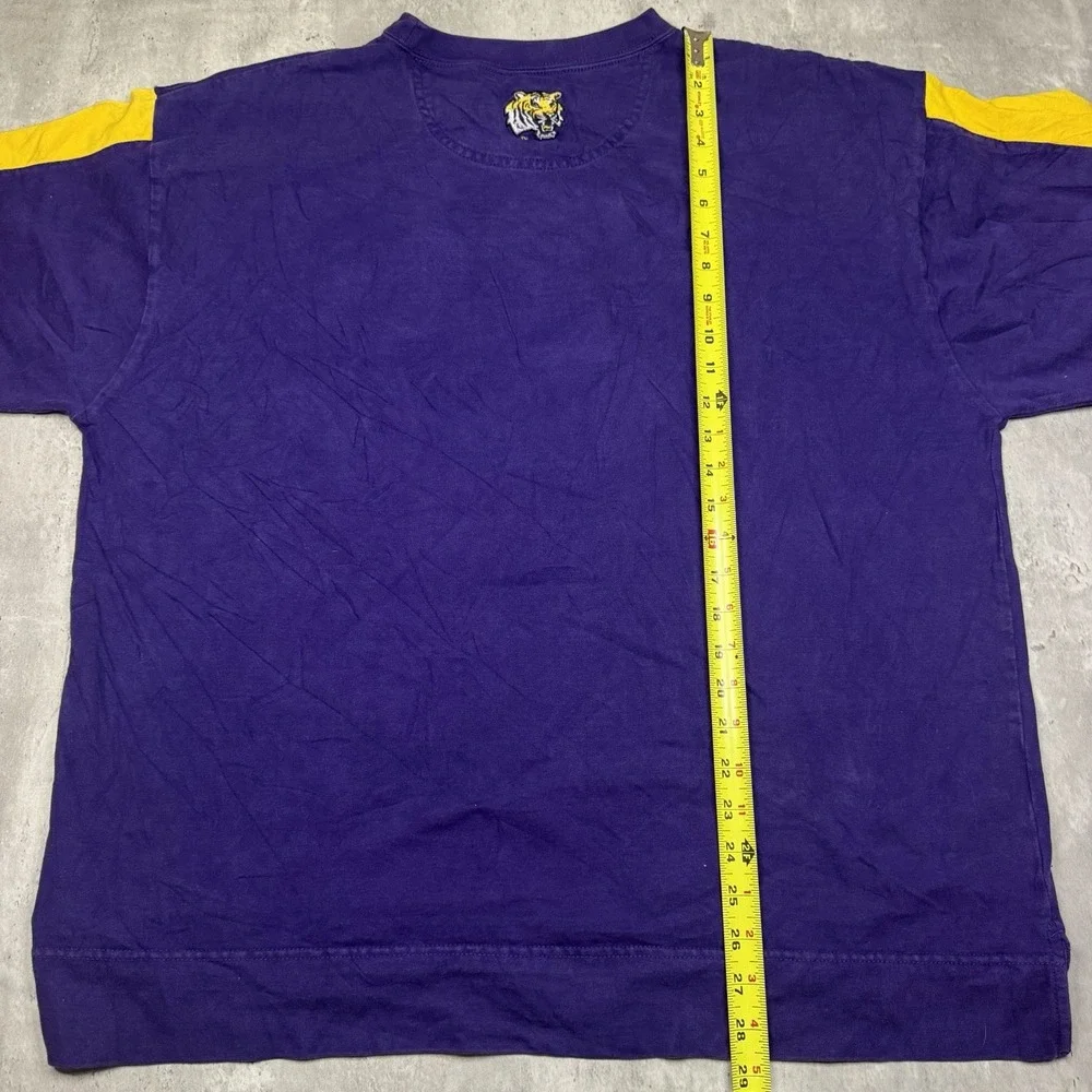Pro player LSU Tigers Purple Embroidered Long Sleeve Sz XL University Essential